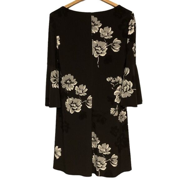 Lauren by Ralph Lauren Women's Floral-Print Flutter-Sleeve Dress size 8‎ - Picture 7 of 7